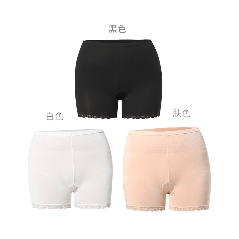 Women's underwear modal plus size lace safety pants leggings anti-exposure boxers three-point non-curling shorts