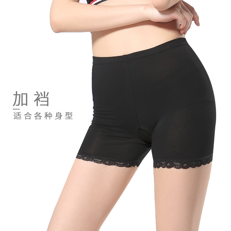 Women's underwear modal plus size lace safety pants leggings anti-exposure boxers three-point non-curling shorts