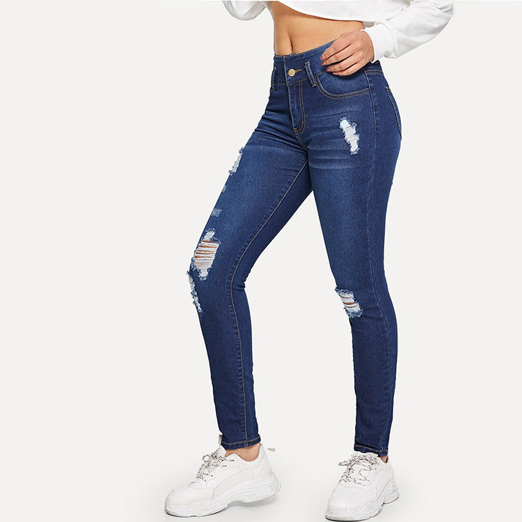 Classic Ripped Slim Jeans – Everyday Essential – Hidden Picks Online
