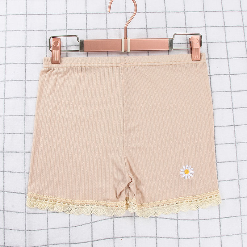 Women's underwear modal plus size lace safety pants leggings anti-exposure boxers three-point non-curling shorts