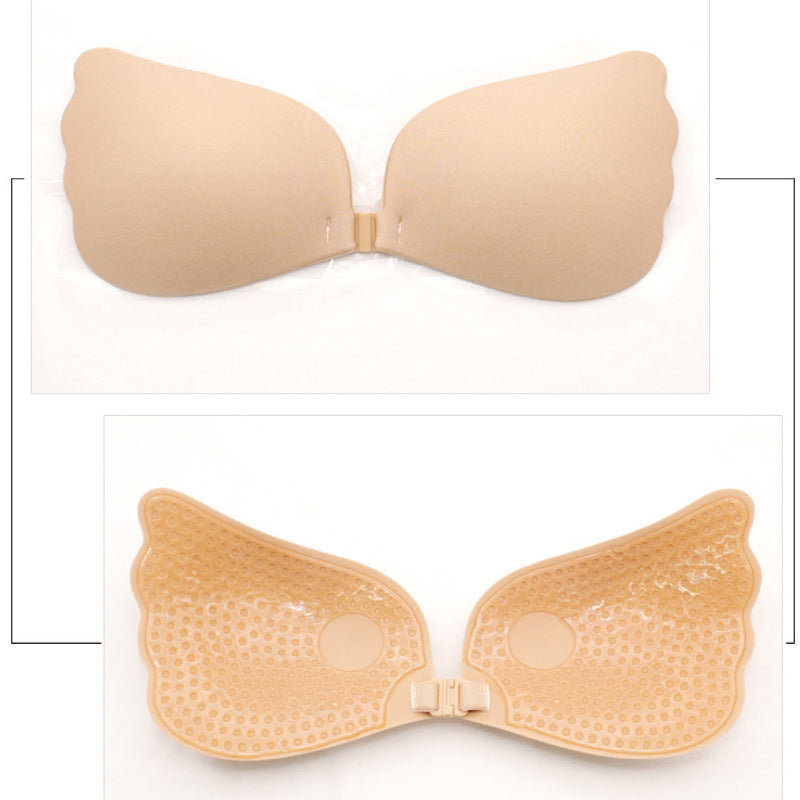Silicone Chest Stickers Small Chest Large Sling Women's Wedding Dress Invisible Bra Flat Chest Gathering Upper Bracing Thin Breast Stickers Wholesale