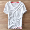 Thin Cotton V-Neck Short-Sleeve T-Shirt – Hidden Picks Online