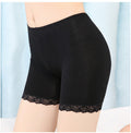 Women's underwear modal plus size lace safety pants leggings anti-exposure boxers three-point non-curling shorts