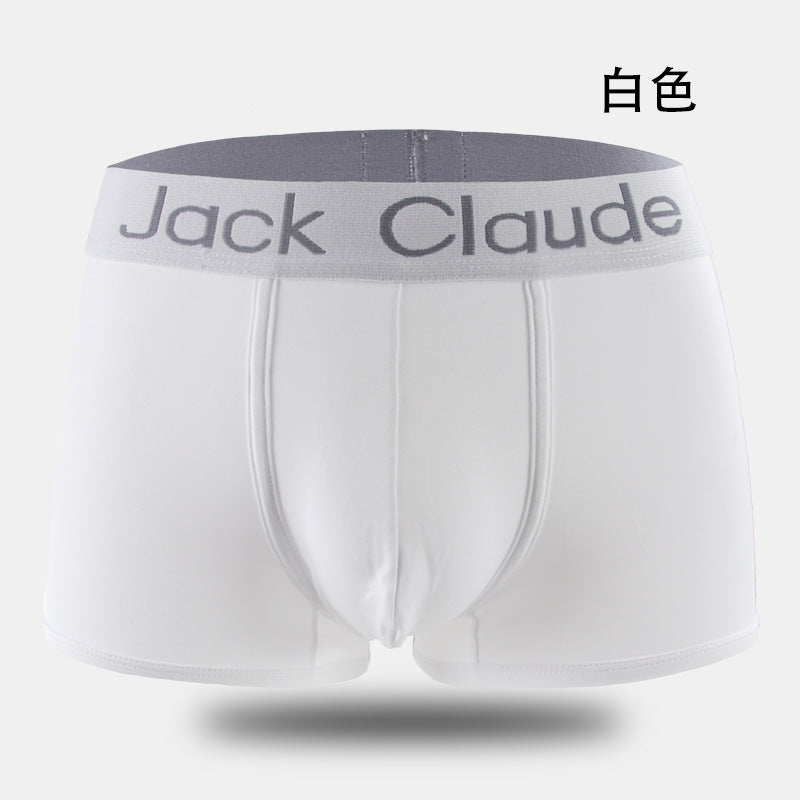 Foreign trade cross-border transparent bag simple men's underwear fiber boxers mid waist plus size manufacturer AliExpress wish
