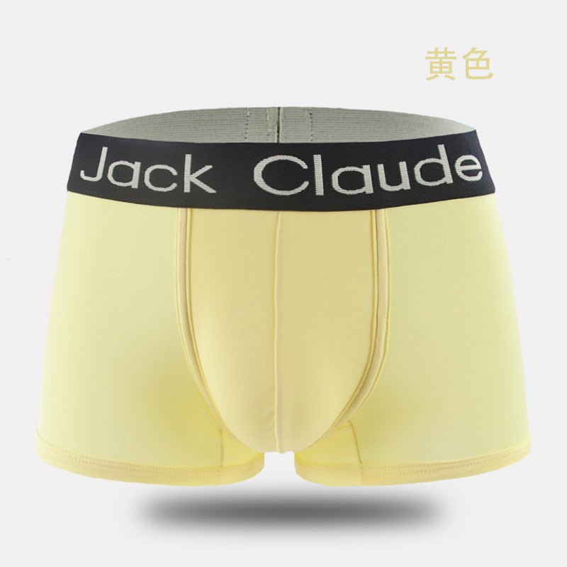 Foreign trade cross-border transparent bag simple men's underwear fiber boxers mid waist plus size manufacturer AliExpress wish