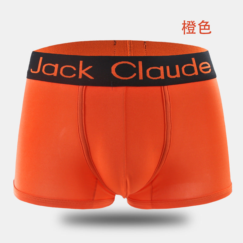 Foreign trade cross-border transparent bag simple men's underwear fiber boxers mid waist plus size manufacturer AliExpress wish