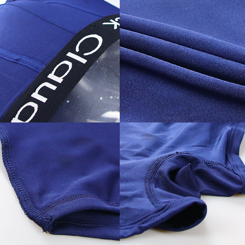 Foreign trade cross-border transparent bag simple men's underwear fiber boxers mid waist plus size manufacturer AliExpress wish