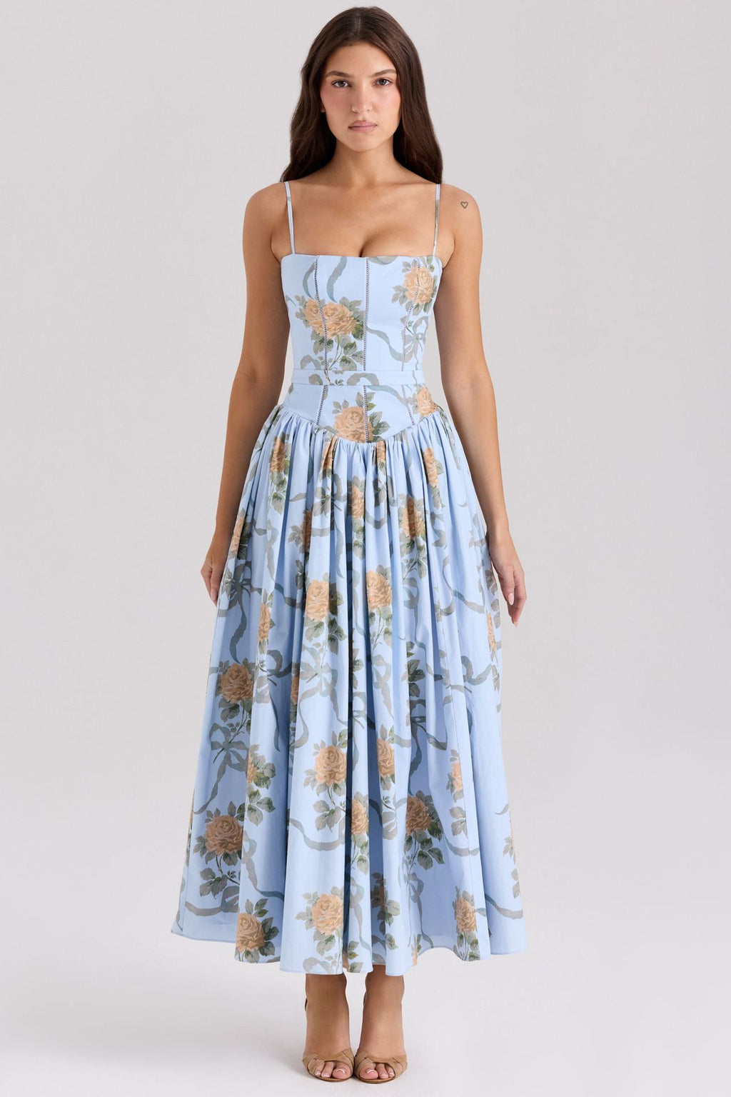 French Floral Spaghetti-Strap Slip Dress – Hidden Picks Online