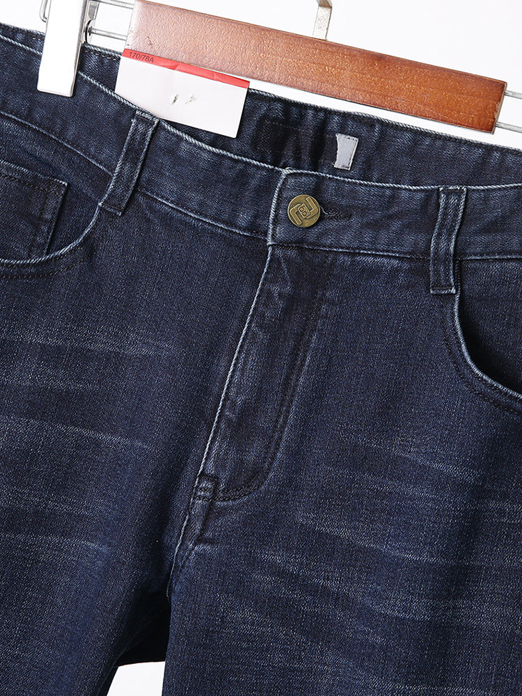 Slim-Fit Fleece-Lined Straight-Leg Jeans – Hidden Picks Online