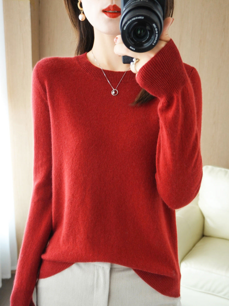 Korean Slim-Fit Ribbed Knit Pullover – Hidden Picks Online