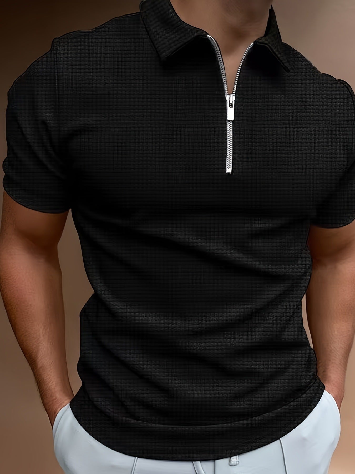 Solid Zipper Short-Sleeve Breathable Dry Shirt – Hidden Picks Online
