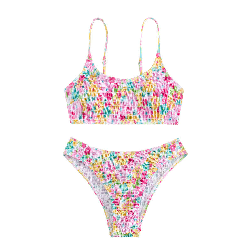 Printed Sling Bikini Swimsuit – Hidden Picks Online