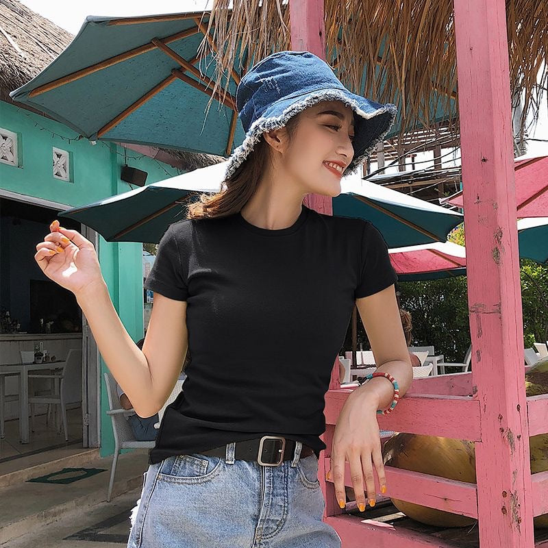Straight-Shoulder Sculpting Short-Sleeve Top – Hidden Picks Online
