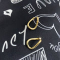 Korean Plain Hoop Earrings, High-End Niche Design, Summer Earrings, Ear Needles, Twisted U-Shaped Women's Earrings, Factory Direct Sales