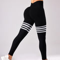 High-Waist Butt-Lift Striped Running Leggings – Hidden Picks Online