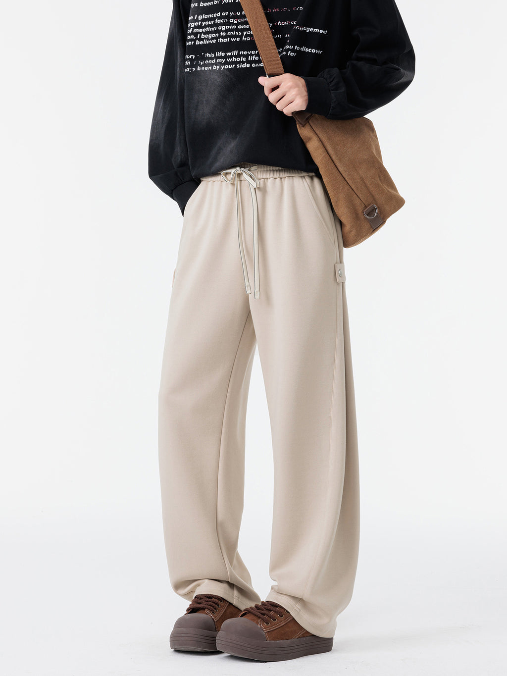 Plus-Size Straight-Leg Draped Casual Pants – Hidden Picks Online