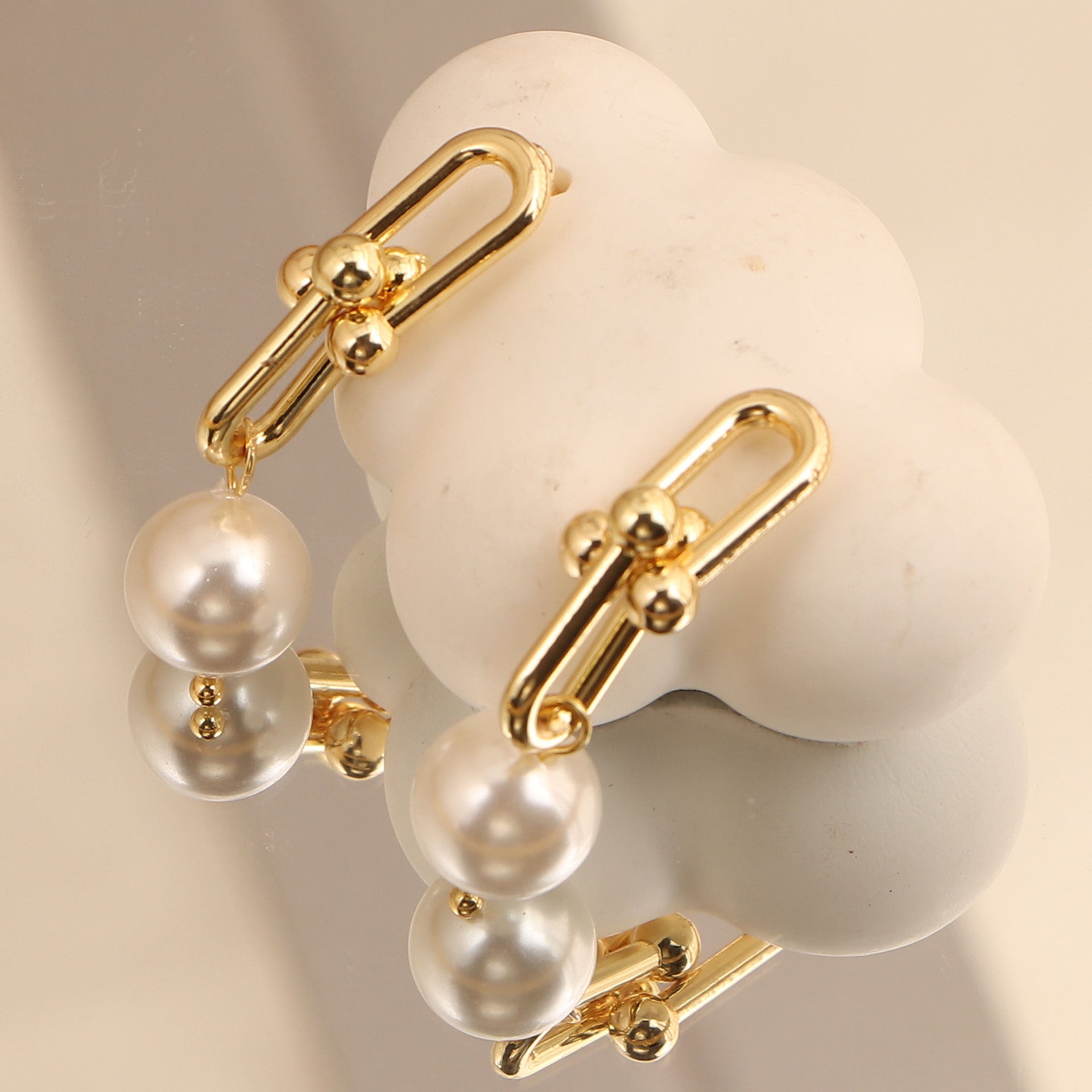 Natural Baroque Freshwater Pearl Earrings – 14K Gold Plated Silver – Hidden Picks Online
