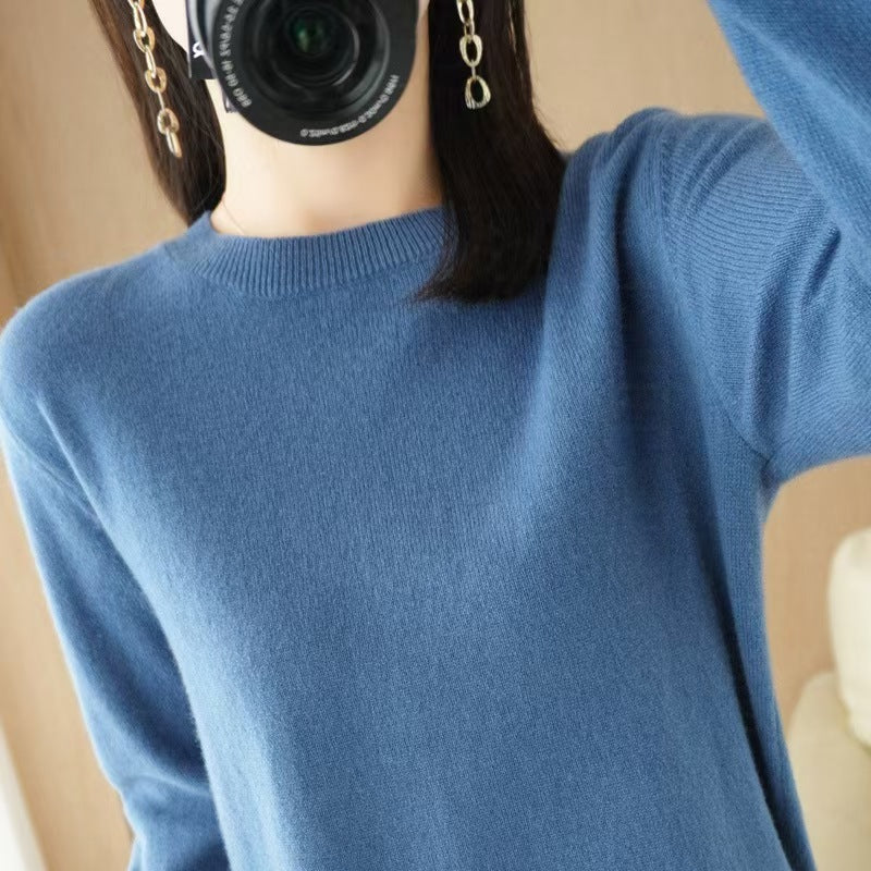 Korean Slim-Fit Ribbed Knit Pullover – Hidden Picks Online