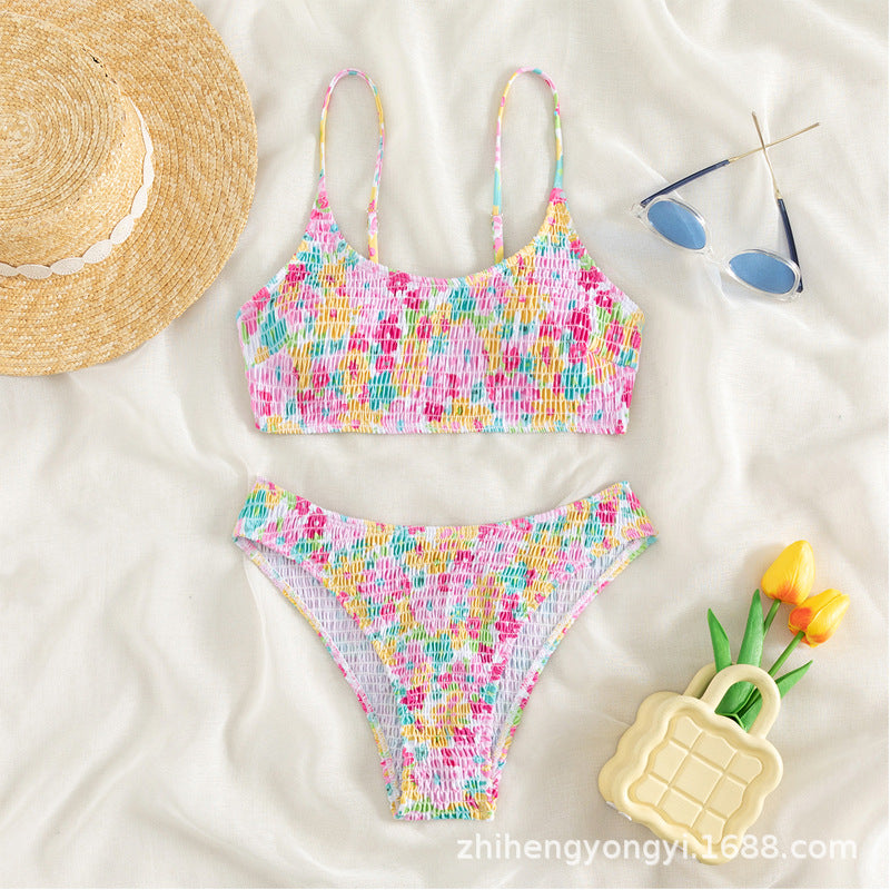 Printed Sling Bikini Swimsuit – Hidden Picks Online
