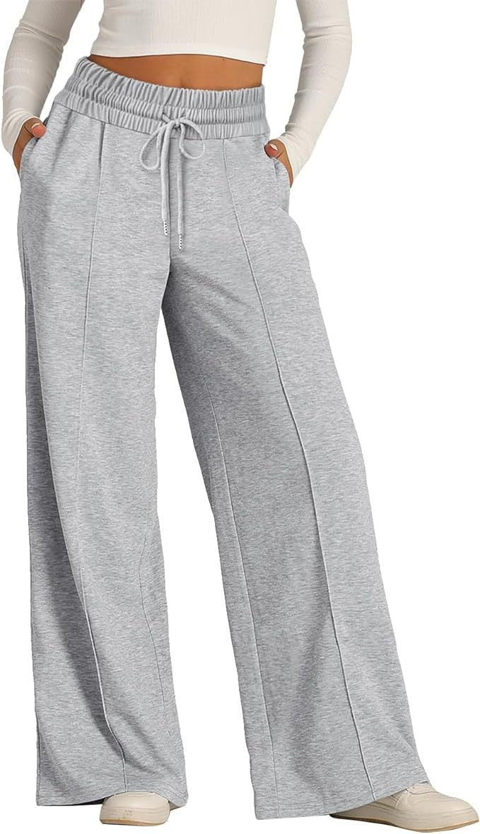 Casual Wide-Leg Drawstring Sweatpants – Hidden Picks Online
