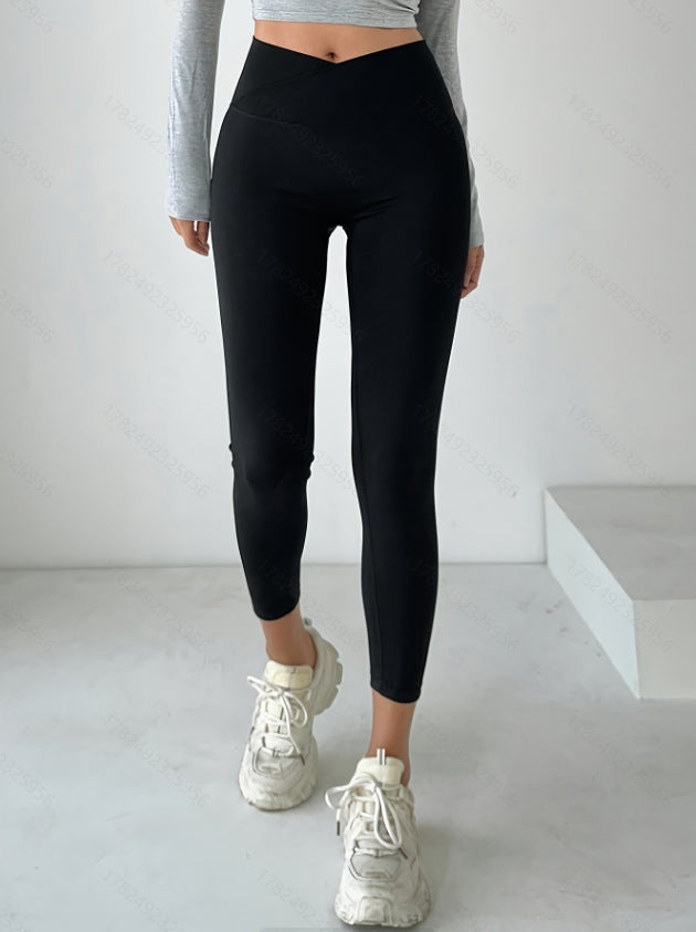 High-Waist Seamless Cropped Leggings – Hidden Picks Online
