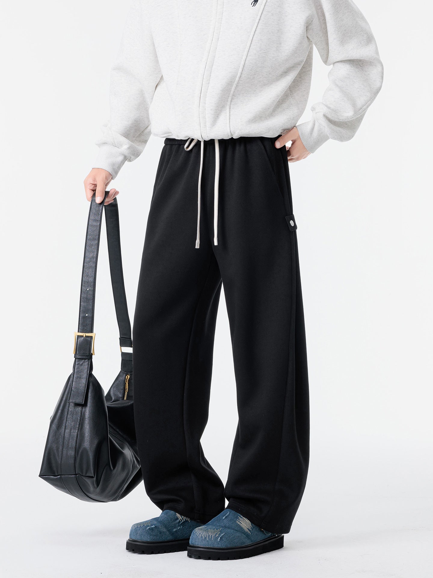 Plus-Size Straight-Leg Draped Casual Pants – Hidden Picks Online