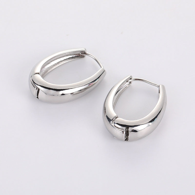 Korean Retro Elegant Earrings 2025 New Trendy Internet Celebrity Simple Cold Style Earrings Women's Ear Jewelry