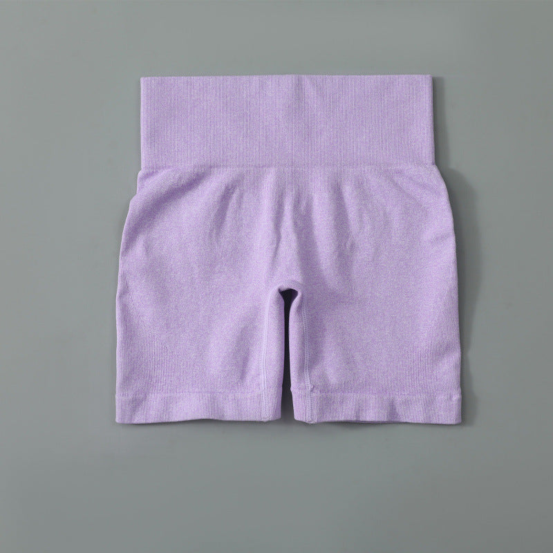 High-Waist Yoga Set – Short Sleeve Top & Hip Pants – Hidden Picks Online