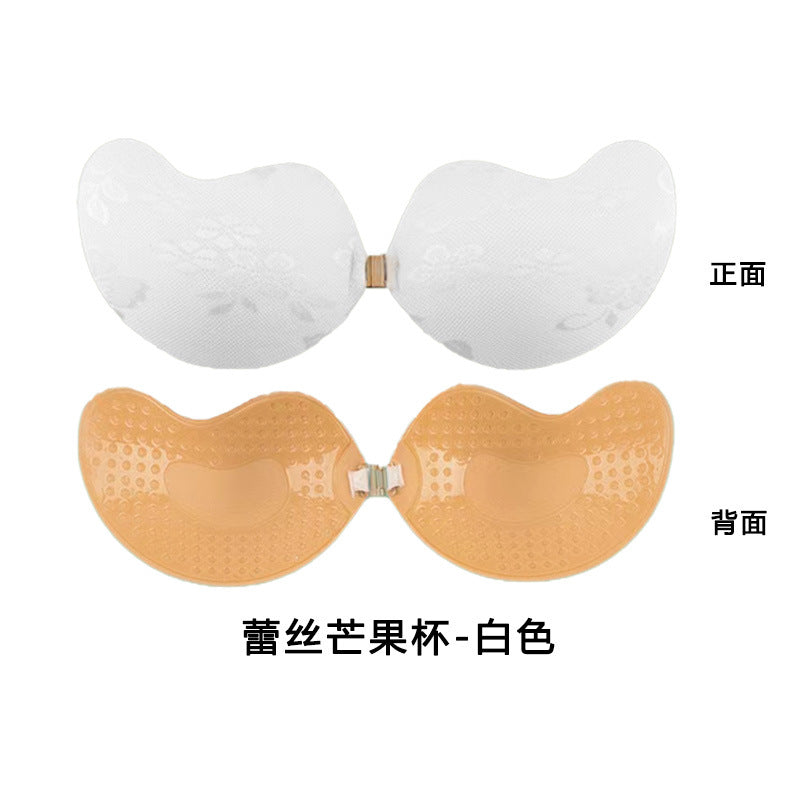 Silicone Chest Stickers Small Chest Large Sling Women's Wedding Dress Invisible Bra Flat Chest Gathering Upper Bracing Thin Breast Stickers Wholesale