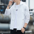 Summer Three Bar Sun Protection Clothing Men's Ice Silk Sun Protection Clothing Men's Thin Jacket Men's Fishing Quick-drying Jacket Men's Running Clothing