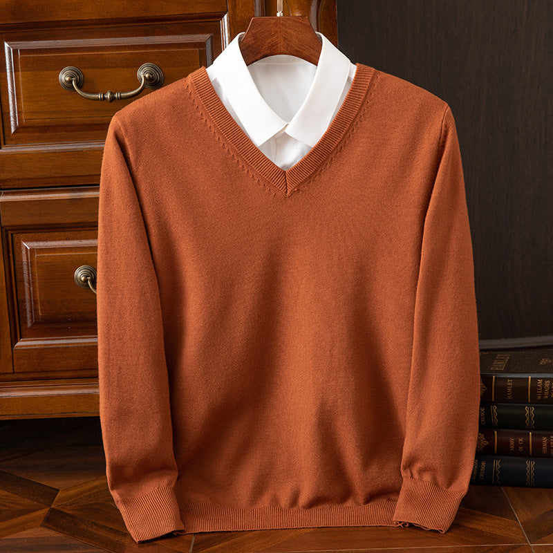 V-Neck Loose Knit Plus-Size Sweater – Hidden Picks Online