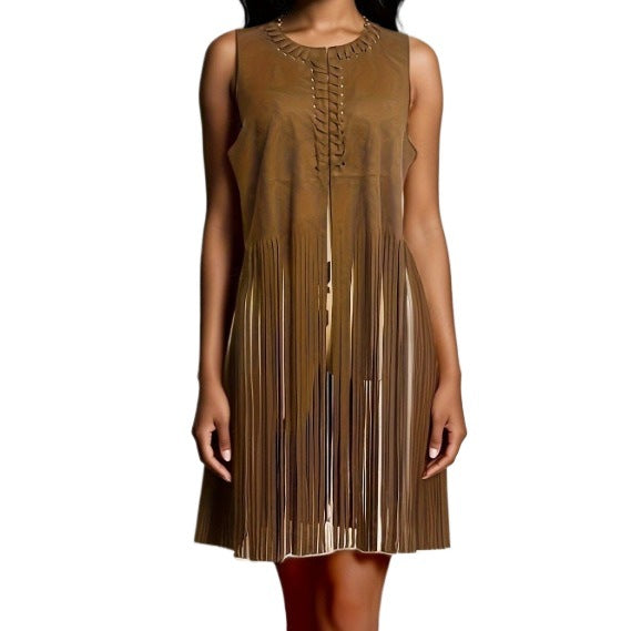 Suede Tassel Sleeveless Vest Jacket – Hidden Picks Online