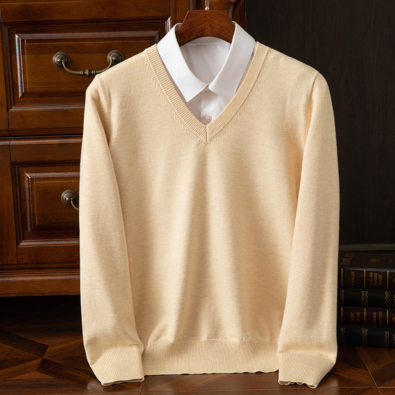 V-Neck Loose Knit Plus-Size Sweater – Hidden Picks Online