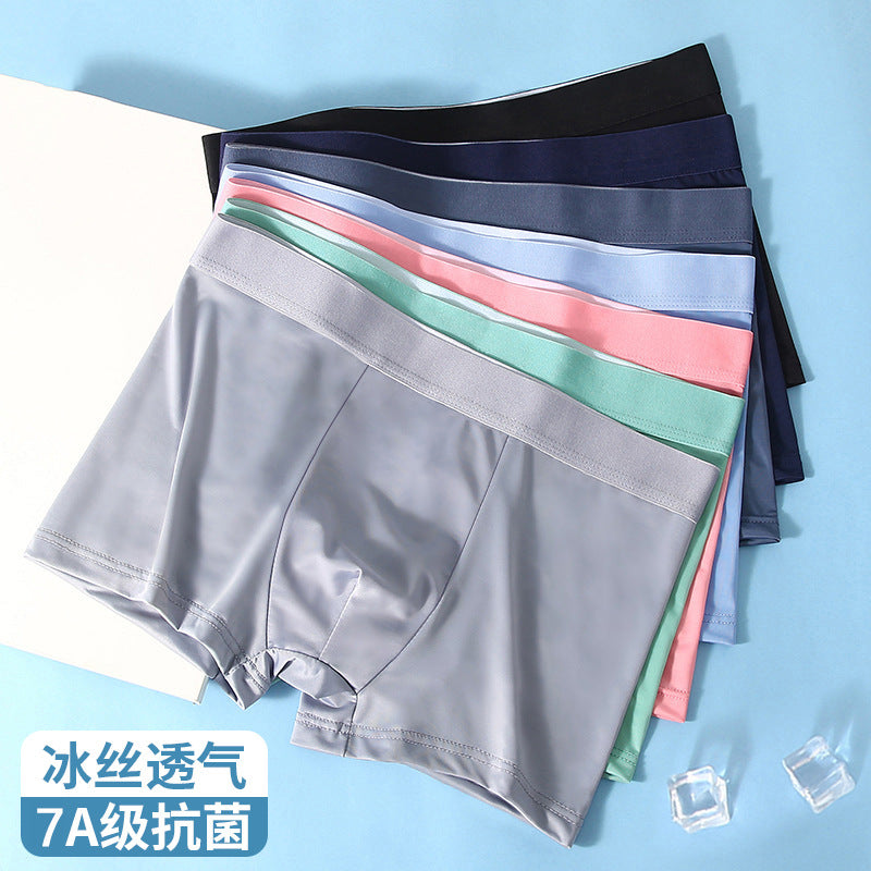Ice Silk Thin Breathable Mid-Waist Boxer Shorts – Hidden Picks Online