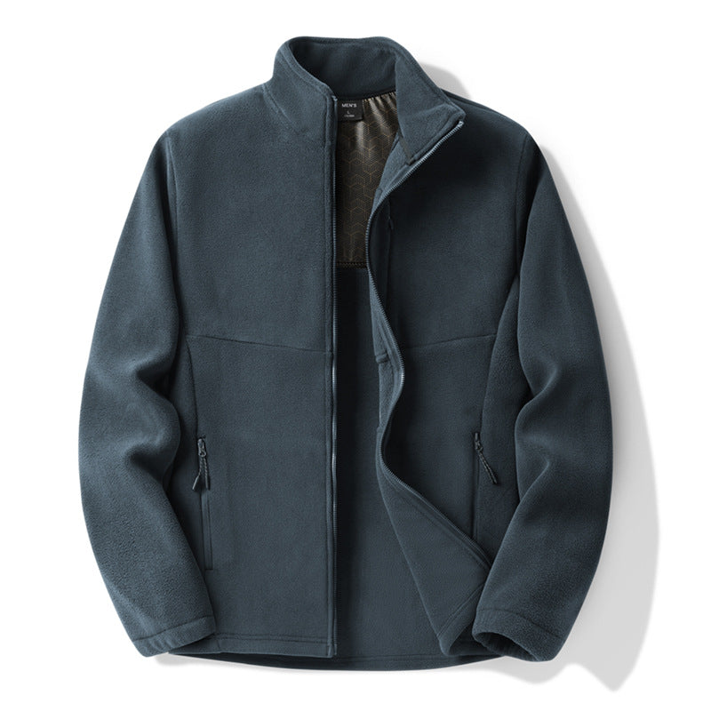 Spring and Autumn Couple's Outdoor Sports Fleece Sweatshirt, Thickened Windproof Mountaineering Warm Fleece Anti-Pilling Jacket