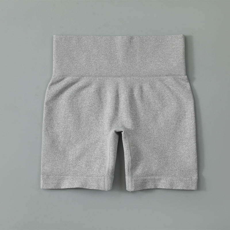 High-Waist Yoga Set – Short Sleeve Top & Hip Pants – Hidden Picks Online