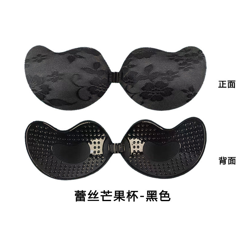 Silicone Chest Stickers Small Chest Large Sling Women's Wedding Dress Invisible Bra Flat Chest Gathering Upper Bracing Thin Breast Stickers Wholesale