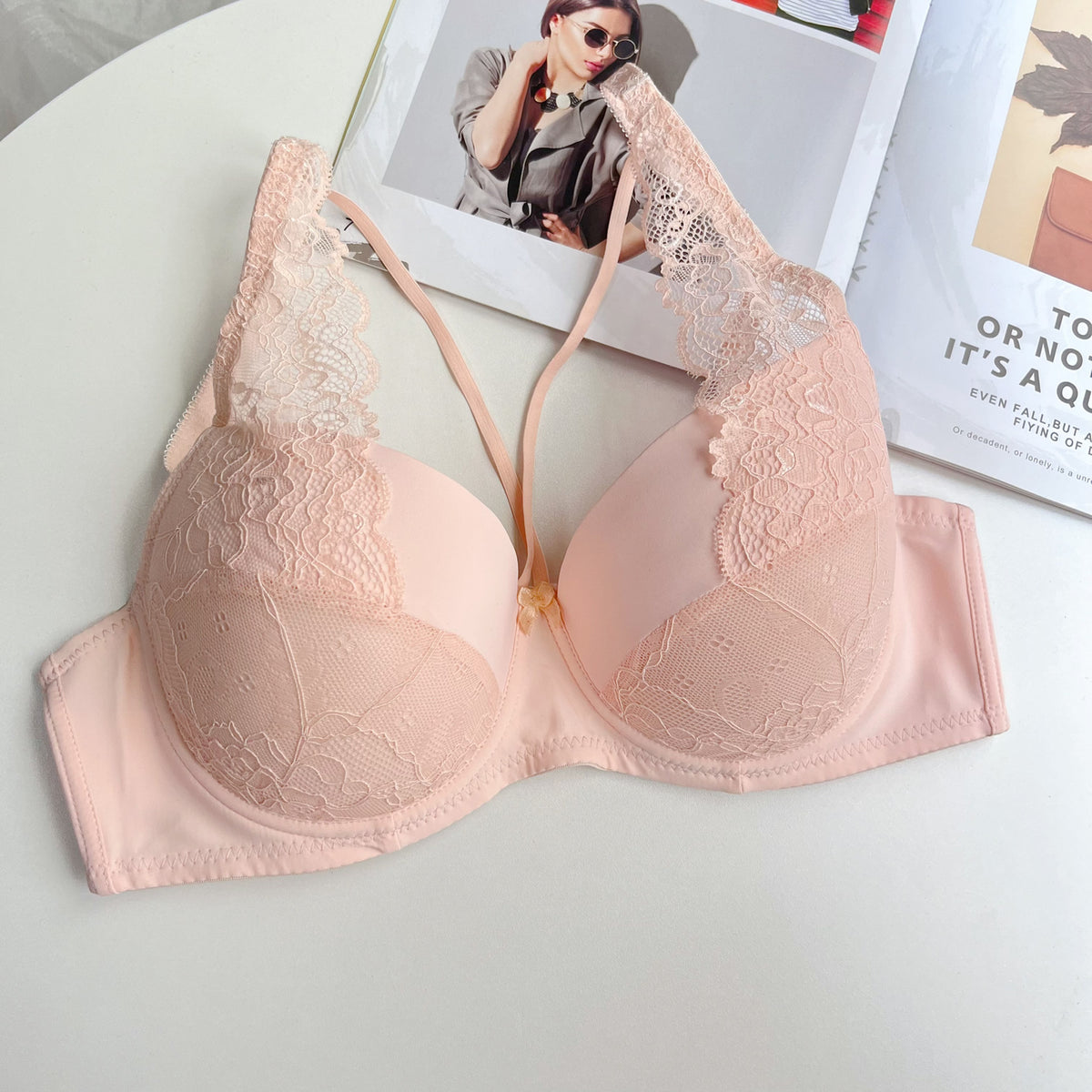 French Lace Push-Up Bra – Plus Size D Cup – Hidden Picks Online
