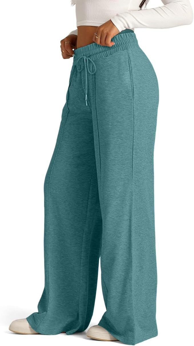 Casual Wide-Leg Drawstring Sweatpants – Hidden Picks Online