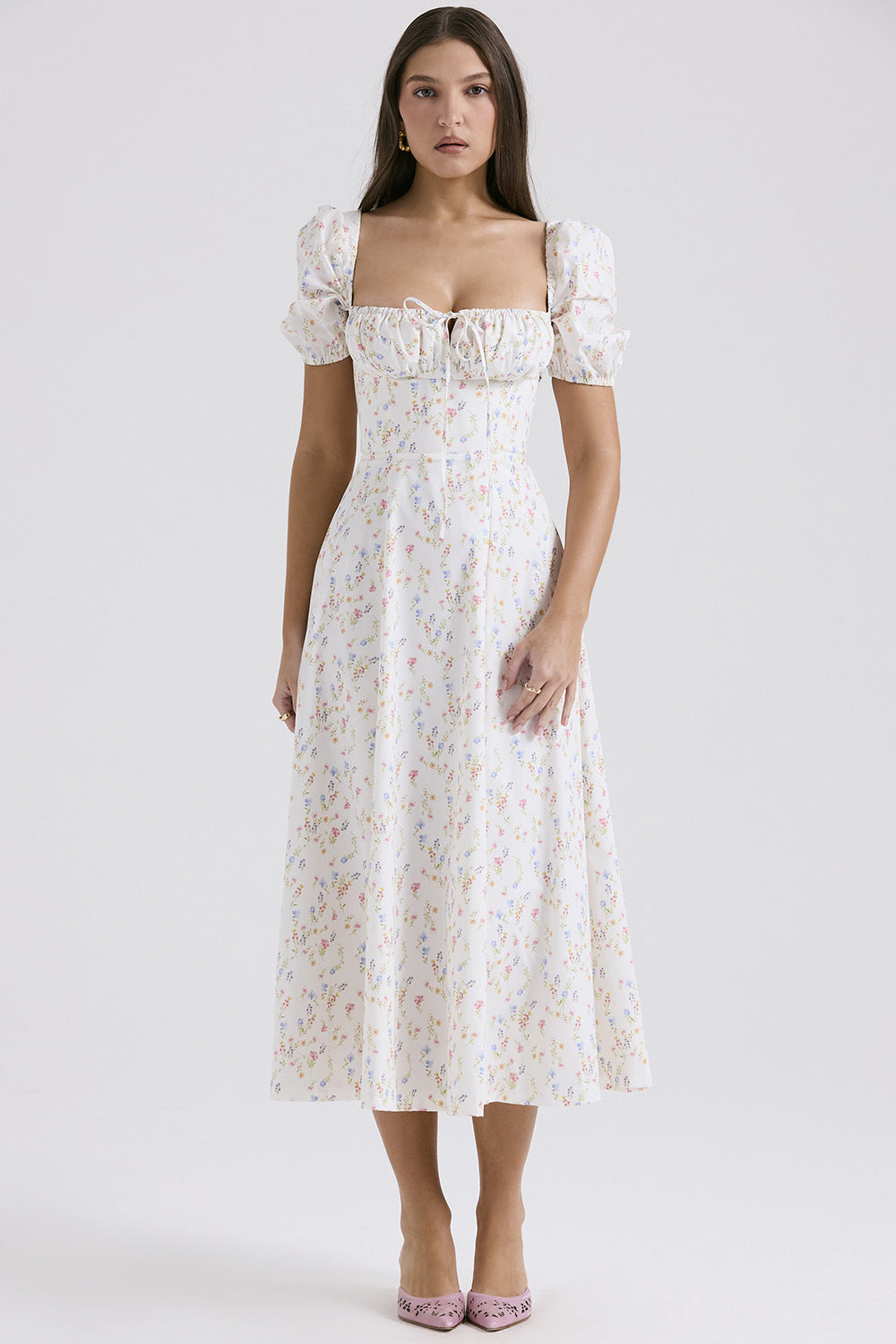 French Floral Spaghetti-Strap Slip Dress – Hidden Picks Online