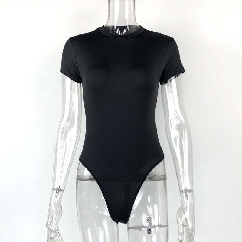 Short-Sleeve Fitted Jumpsuit Bodysuit – Hidden Picks Online