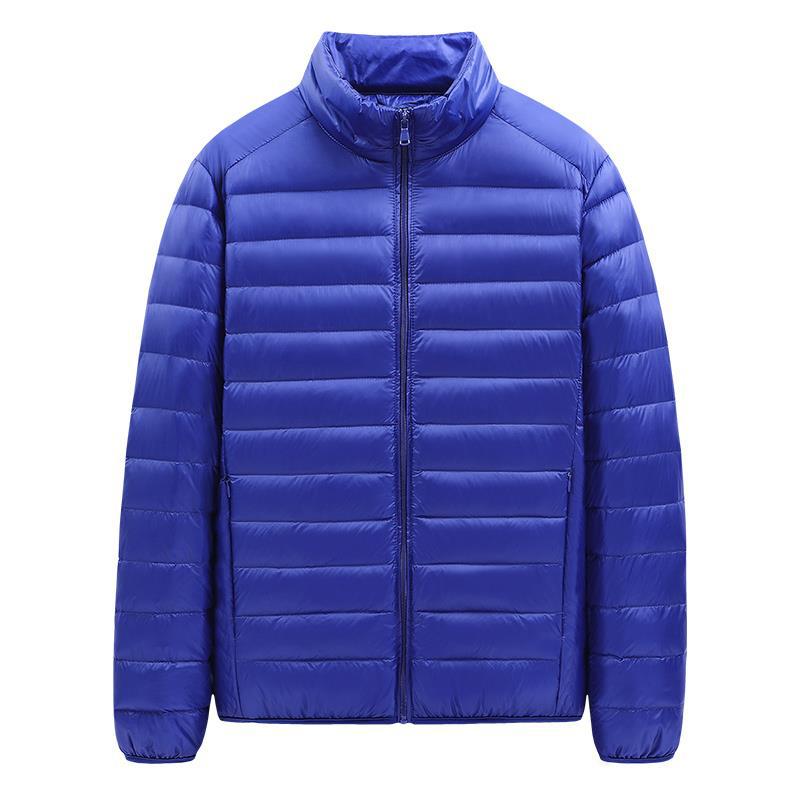 2026 New Men's down Cotton Jacket, Youth Solid Color Cotton Coat, in Stock, Lightweight, Large Size Men's Clothing, One-Piece Drop Shipping