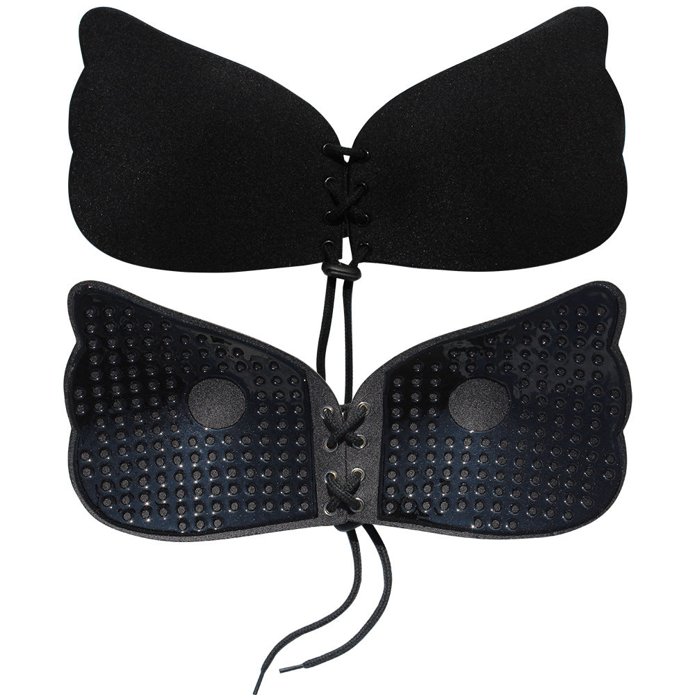 Silicone Chest Stickers Small Chest Large Sling Women's Wedding Dress Invisible Bra Flat Chest Gathering Upper Bracing Thin Breast Stickers Wholesale