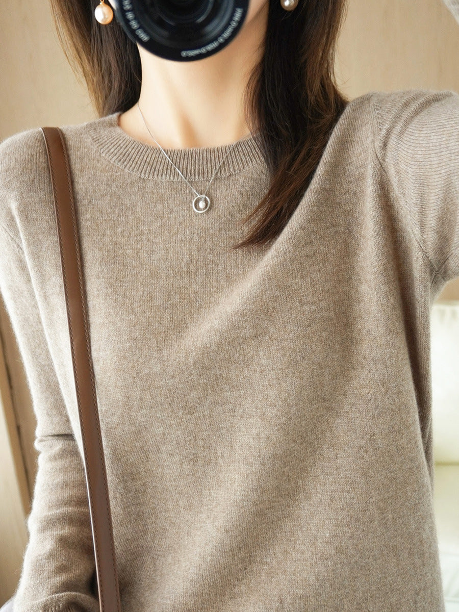 Korean Slim-Fit Ribbed Knit Pullover – Hidden Picks Online