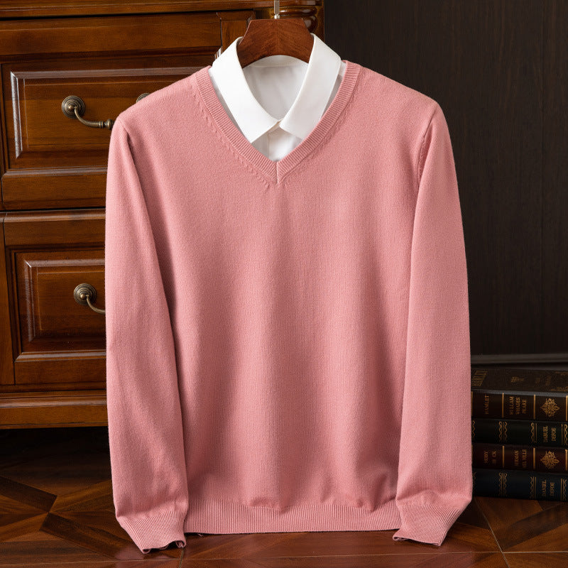 V-Neck Loose Knit Plus-Size Sweater – Hidden Picks Online