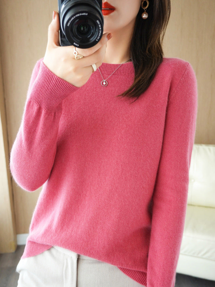 Korean Slim-Fit Ribbed Knit Pullover – Hidden Picks Online
