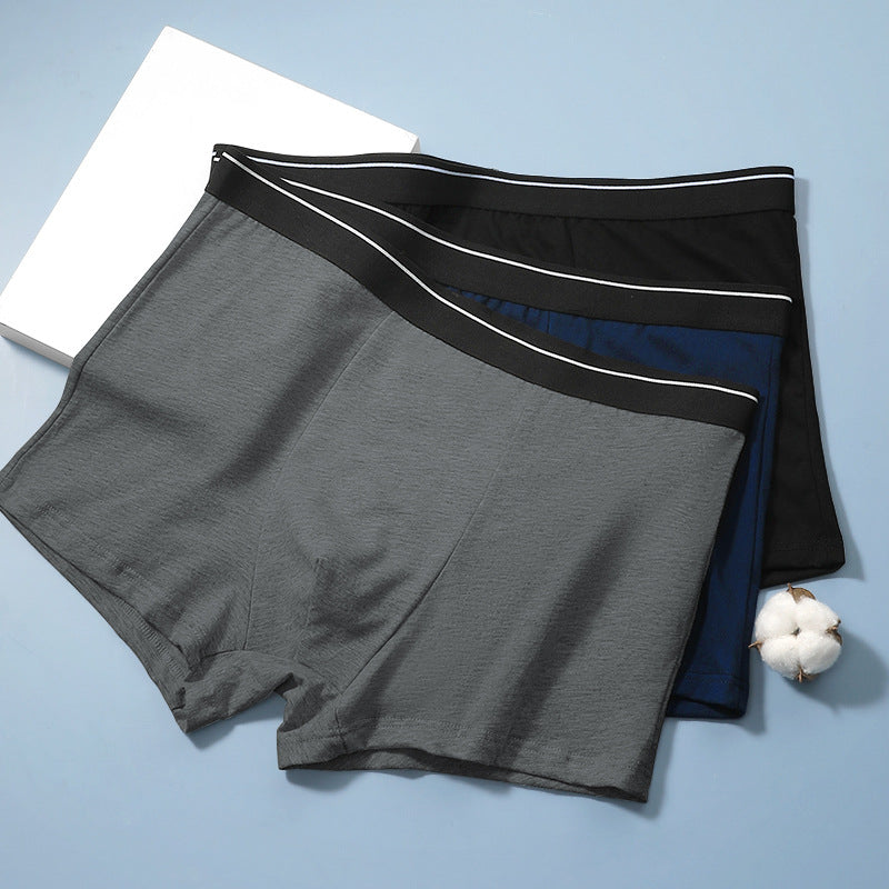 Plus-Size Mid-Waist Cotton Sports Boxer Shorts – Hidden Picks Online