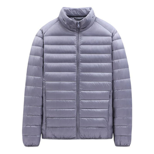 2026 New Men's down Cotton Jacket, Youth Solid Color Cotton Coat, in Stock, Lightweight, Large Size Men's Clothing, One-Piece Drop Shipping