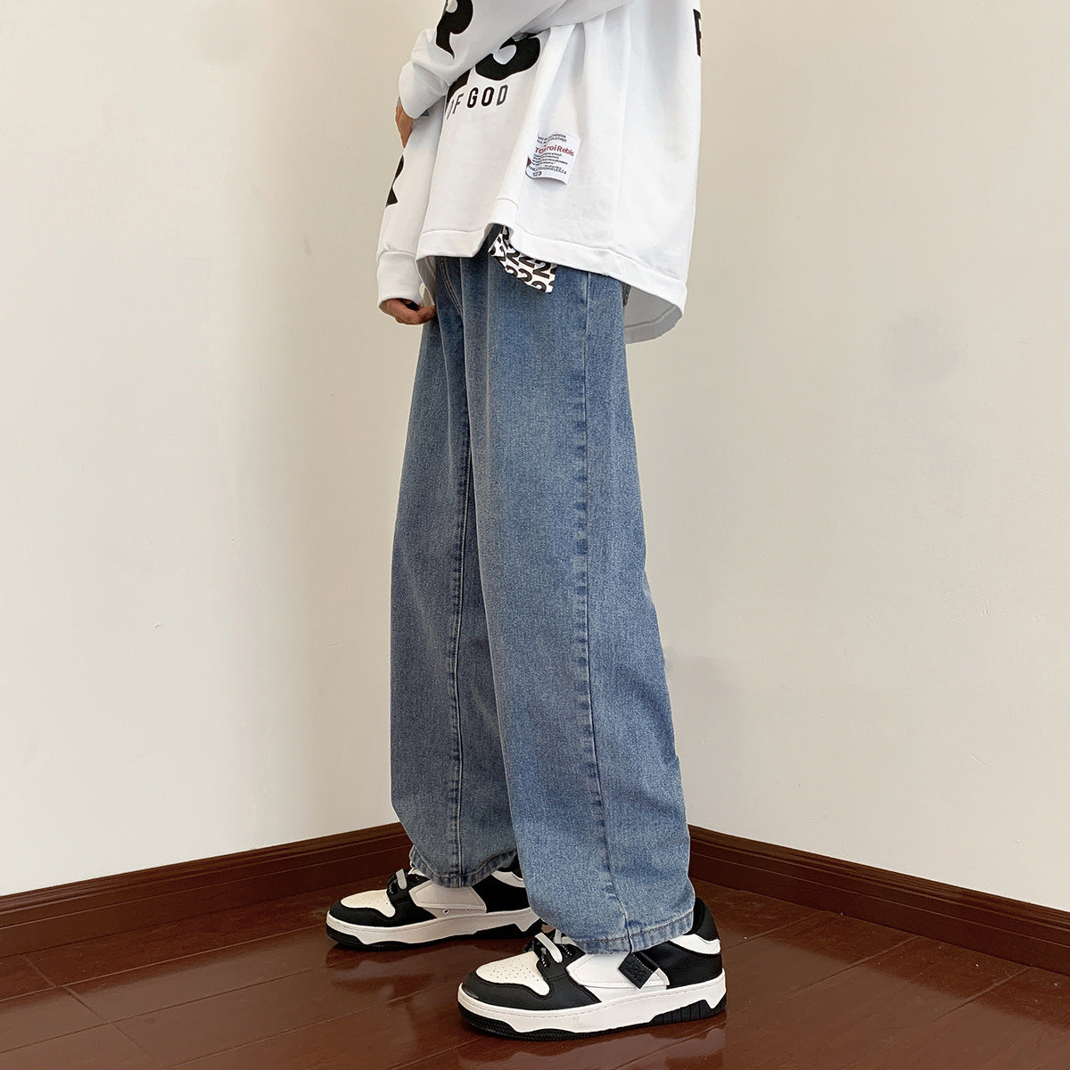 Washed Vintage Loose Straight-Leg Casual Jeans – Hidden Picks Online