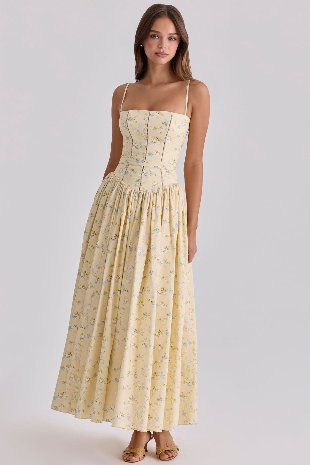 French Floral Spaghetti-Strap Slip Dress – Hidden Picks Online
